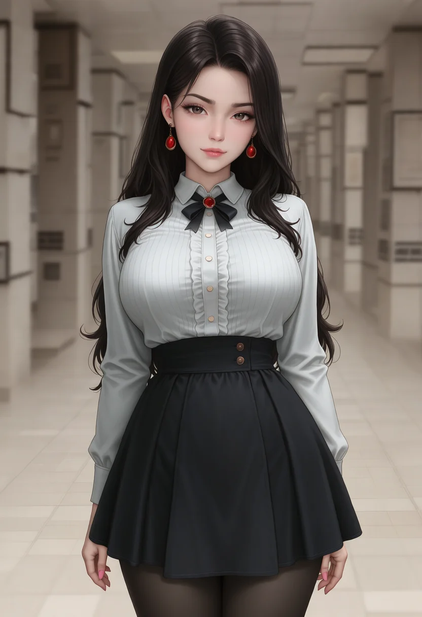 high-waist skirt