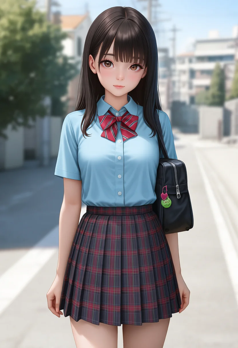plaid skirt